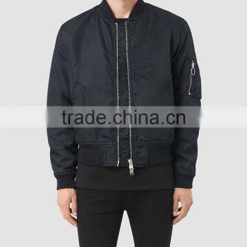 MGOO 2017 New Style Nylon Bomber Jacket For Men Long Sleeves Winter Jackets Custom Logos Fashion Tops photo-2