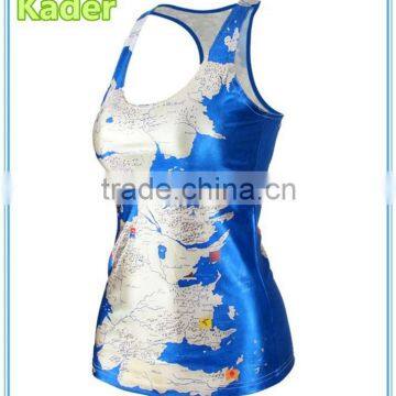 Wholesale Gym Full Printing Tank Top China Manufacturer photo-3
