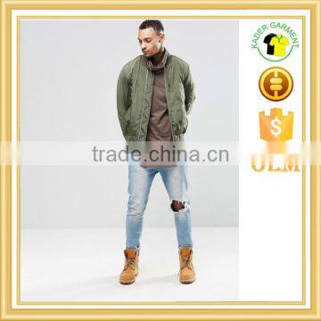 Longline Long Sleeve t Shirt 100% Cotton t Shirts With Curved Hem photo-4