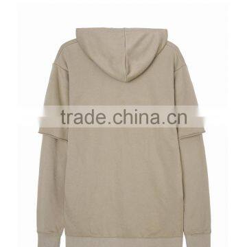 2017 Young People Mens Gym Wear Fitness Plain Khaki Blank Sports Hoodies Hooded Pullover Sweatshirts With Hood photo-4