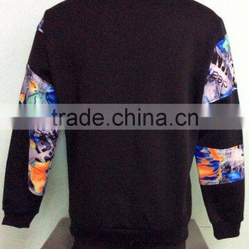 2016 New Design Plain Korean Fashion Men's Pullover Matching Varisty Hoodies in High Quality Windbreaker Clothing photo-2