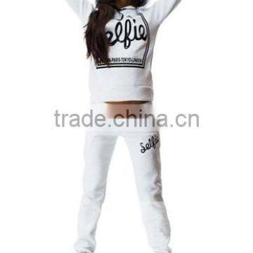 Women's Winter Warm Thicken Sweatshirts 100% Cotton 2Pcs Long Sleeve Sweat and Pants Outfits Set photo-3