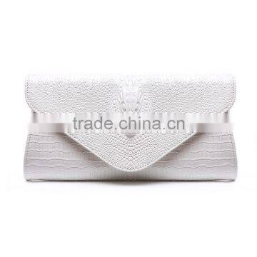 Women Clutch Bags Vintage Leather Crocodile Pattern Envelope Shoulder Ladies Small Messenger Bag photo-3