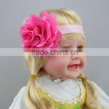 European and American Children's Hairband Wholesale Baby Satin Ribbon Hair Accessary Head Flower Headband Factory Direct Supply photo-2