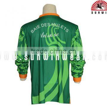 top quality custom designs long sleeve soccer jersey shirt