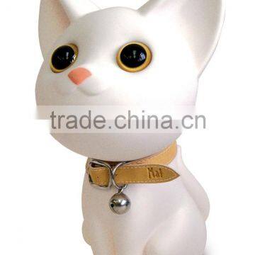 R1910H Black and white kitten piggy bank creative ornaments Vinyl Doll for Christmas