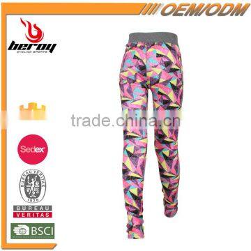 Colorful Polyester Spandex Sexy Tight Girls Wearing Yoga Pants With Custom Available photo-3