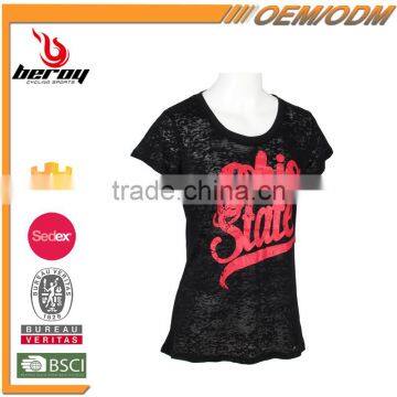 Custom Printing Short Sleeve Chevron Print Woman Shirt and Tops for Wholesale photo-2