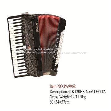 Parrot 41 Keys 120 Bass Keyboard Accordion With Case And Straps