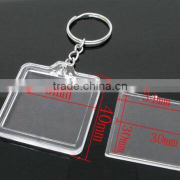 10 Key Chain&Key Rings W/Transparent Acrylic Picture Frames photo-2