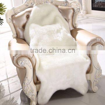 Super Soft Faux Sheepskin Chair Warm Hairy Carpet Seat Pad Plain Skin Fur Plain Fluffy Area Rugs Washable Bedroom Mat photo-2