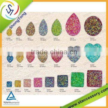 Hot sale wholesale resin glitter stone