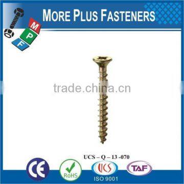 Made in Taiwan High Quality Yellow Zinc Coated Wood Screws Self Tapping Screw photo-6