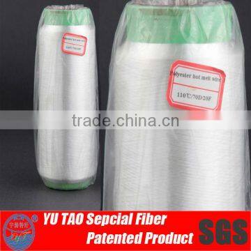 110 degree thermo bonding polyester yarn for polyester ribbon