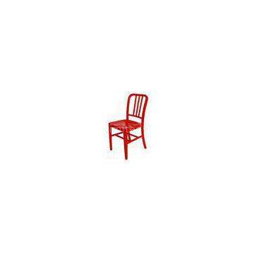 Indoor Red Mental EMECO Navy Chairs With Aluminum , Dining Room Furniture Sets