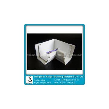 Colored PVC Rain Gutter/Plastic Rain Down Pipe For Drainage System