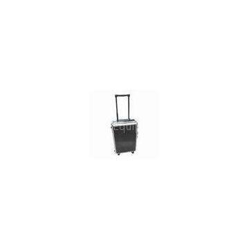 Hard-side Luggage with Aluminum Frame, Black ABS and Trolley System
