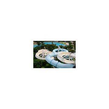 Large Outdoor Waterpark Fiberglass Water Slides / Spiral Water Slide for Extreme Water Park