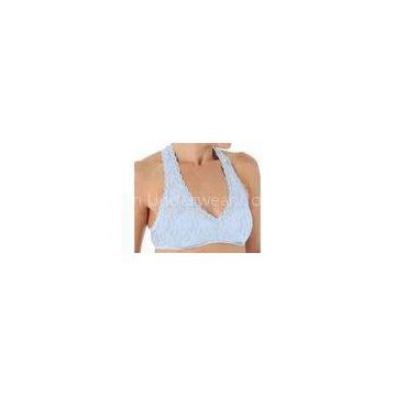 Elegant Sporty Camisole Style Comfy Wirefree Bras With See - Through Lace