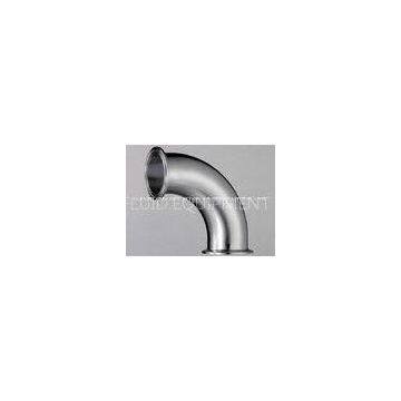 Food Grade Dn50 SUS316L Stainless Steel Sanitary Fittings , 90 Deg Tri Clamp Elbow