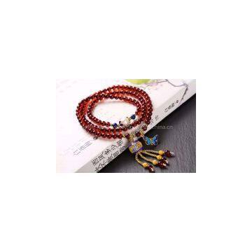 Neffly Jewelry Natural Blood Amber Bracelets 4 mm With S925 Silver Accessories Natural Beeswax Bluing, Lapis Lazuli Beads With Pearls photo-1