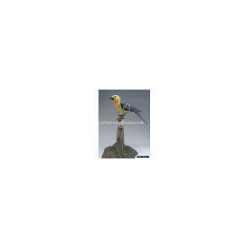 Yellow Grosbeak/wood crafts/handicraft/sculptures/birds