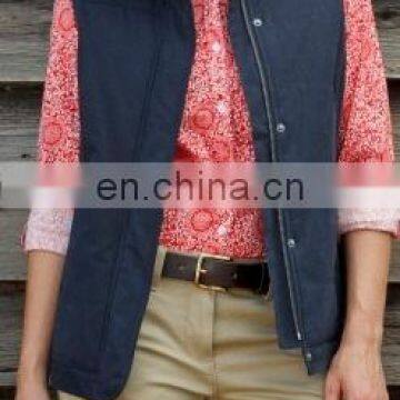 WOMEN ZIP FRONT VEST