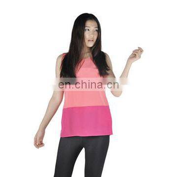 fashion joint chiffon sheer shirts for women