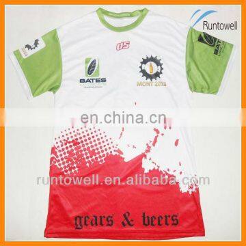 100% polyester sublimated wicking running shirt / taiwan shirts / running clothes