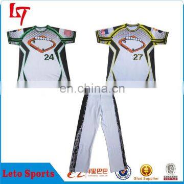 New style fashion dri fit sublimation printing baseball uniform