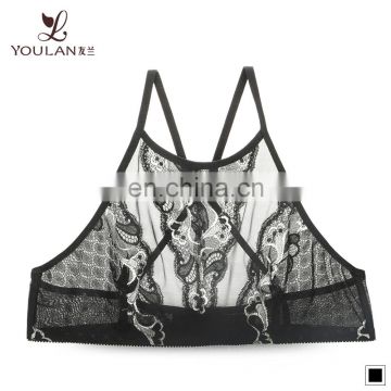 Wholesale Latest New Design Ladies Big Boobs Black Sexy Transparent Bra