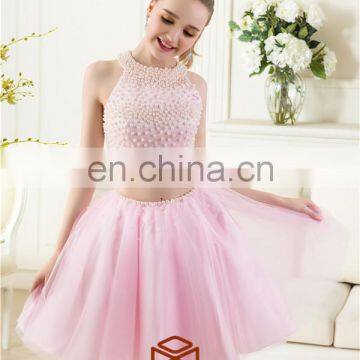 Short Free Prom Girls Dresses HMY-CDA022 Two Pieces Sexy Young Girl Short Cocktail Dress Party Dress