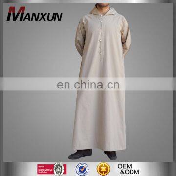 Latest muslim men hooded thobe cheap saudi men thobe