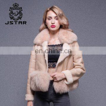 Short Style Russian Fur Coats Double Face Lamb Real Leather Jacket