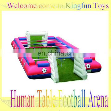 2013 Human football table Arena/inflatable soccer pitch for play