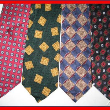 Classic Strips Standard Length Silk Woven Neckties Boys Customized