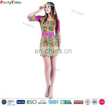 Wholesale Adult Men Women Carnival Party Time Hippie Halloween Costumes photo-3