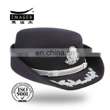 Ladies military wool felt enterprise security hat