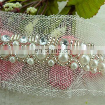 New Design Fashion Beads Crystal Decorative Trim Wholesale, Trimmings for Dresses photo-4