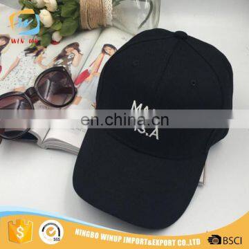 WINUP USA mental buckle embroidery logo 6 panel baseball cap