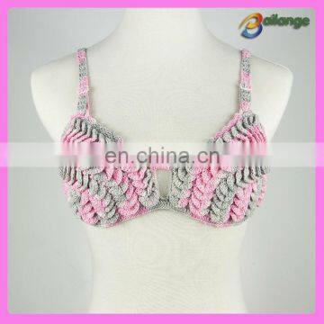 Bailange 2016 Newest Lady Unique Crochet Bra Swimming Cloth Sexy Lady Bra