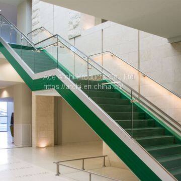 Hot Selling Aluminum U Base Channel Glass Balustrade Systems for Balcony Decking