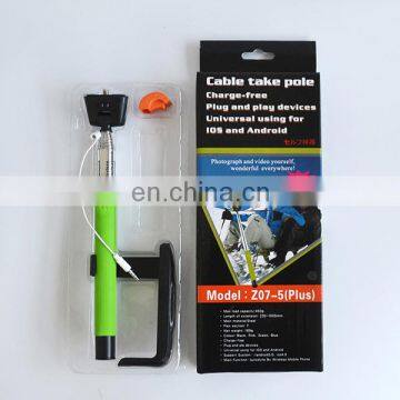 Newest Model Z07-5S Wired Remote Selfie Stick for Android and IOS photo-6
