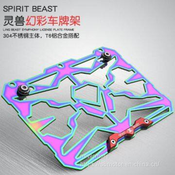 Spirit Beast motorcycle modified registration plate holder universal for most motor L5