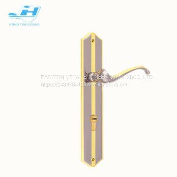 SN/GP Steel Lever Handle Mortise Lock Door Handle With Cylinder Hole Used in Wooden Door or Bathroom photo-4