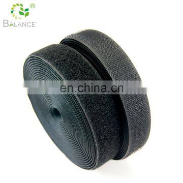 Guangzhou supplier material grade A & B hook and loop packing in roll 25-100mm  fastener tape