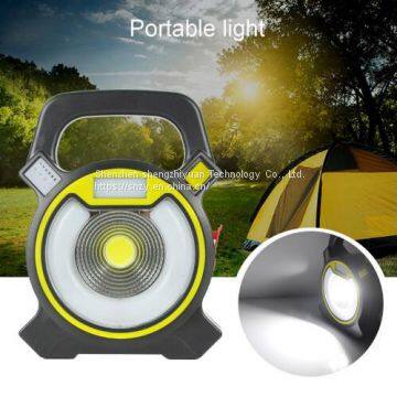 LED Work Light 15W COB Portable Outdoor Camping Light With USB Port Rechargeable Floodlight IPX5 Waterproof photo-4