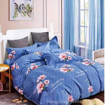 Printed Pattern and 70gsm Weight 100% Polyester Pigment Printing Bedsheet Fabric photo-5