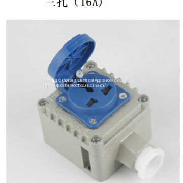 Aluminum Alloy Explosion-proof Socket Industrial Explosion-proof Socket 220V10A Five-hole Socket BQK photo-2