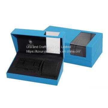 High-Quality Single Plastic Watch Box Top Glass Window Watch Brand Packaging Box Urbrand